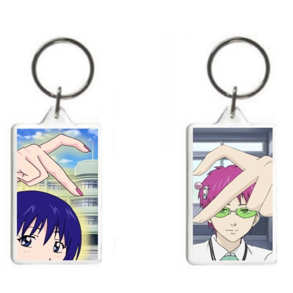 Anime matching keychain
